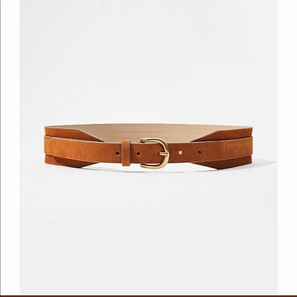 Wide Suede Waist Belt